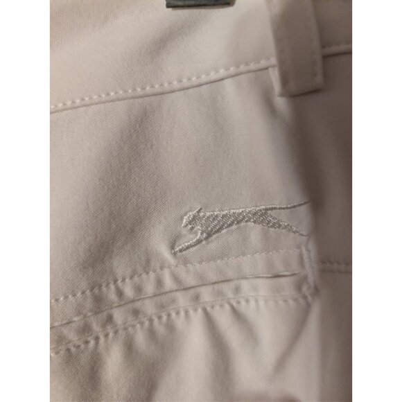 Slazenger Women’s Golf Pants Size 8 White Stretch Activewear Slit Hem Pockets - Picture 4 of 9